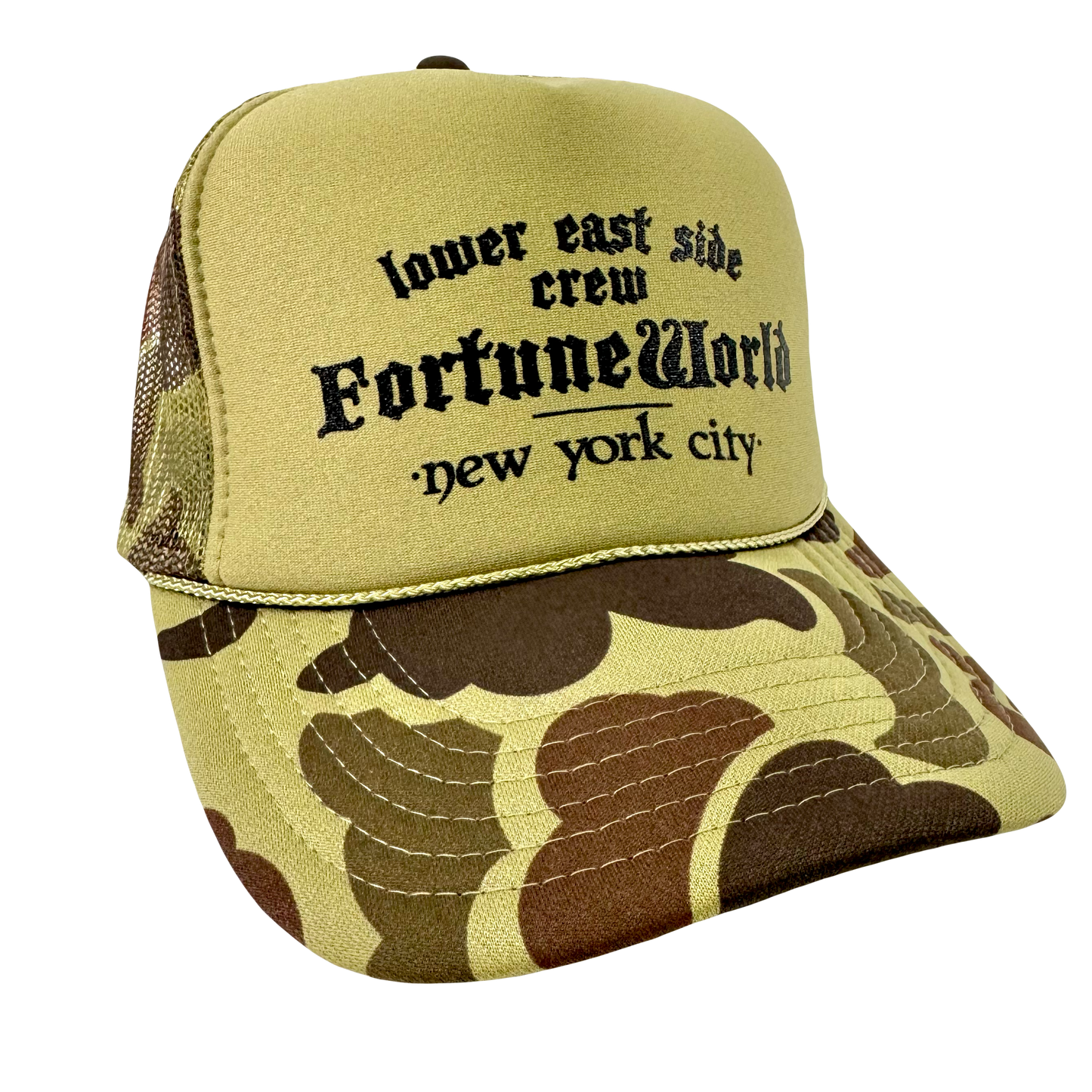 LES Crew Camo Trucker Hat